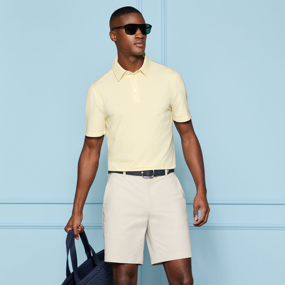 G/FORE Sale - ALL PLAY STRIPE STRETCH KNIT POLO
