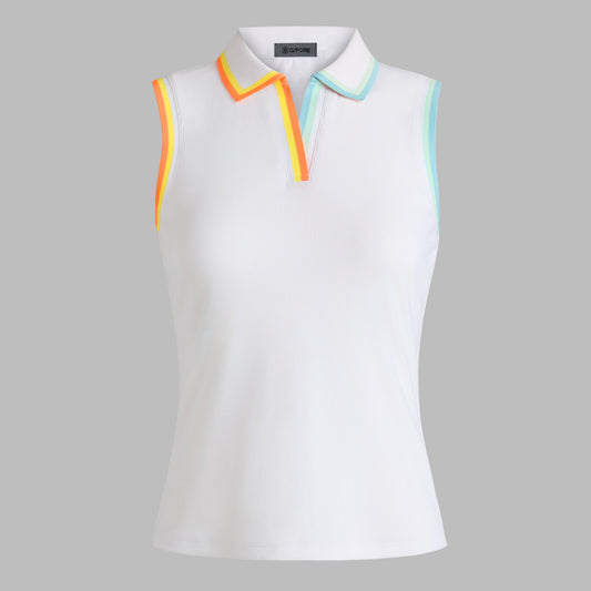 G/FORE Essential - JOHNNY COLLAR RIBBED TECH SLEEVELESS POLO