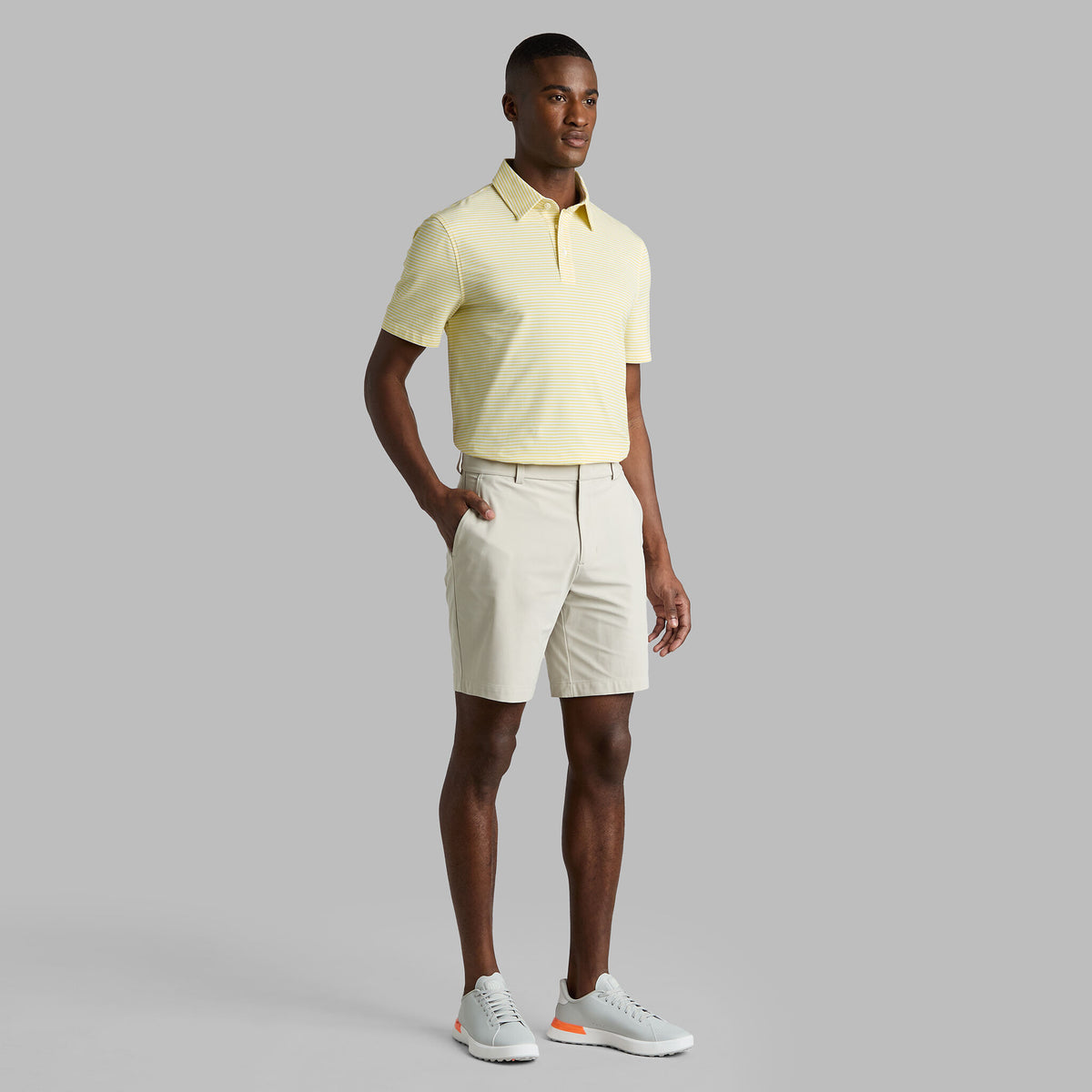 G/FORE Essential - ALL PLAY STRIPE STRETCH KNIT POLO