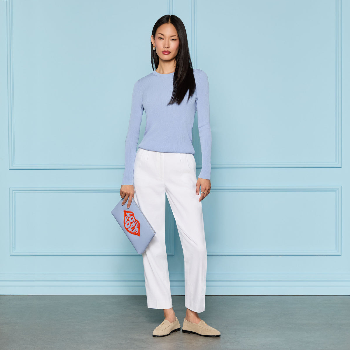 G/FORE Deals - LTD RELEASE LINEN CROPPED PLEATED TROUSER
