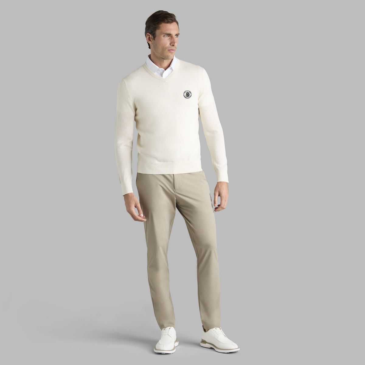 G/FORE Popular - LTD RELEASE 2026 U.S. OPEN G SCRIBE VERSE V NECK CASHMERE SWEATER