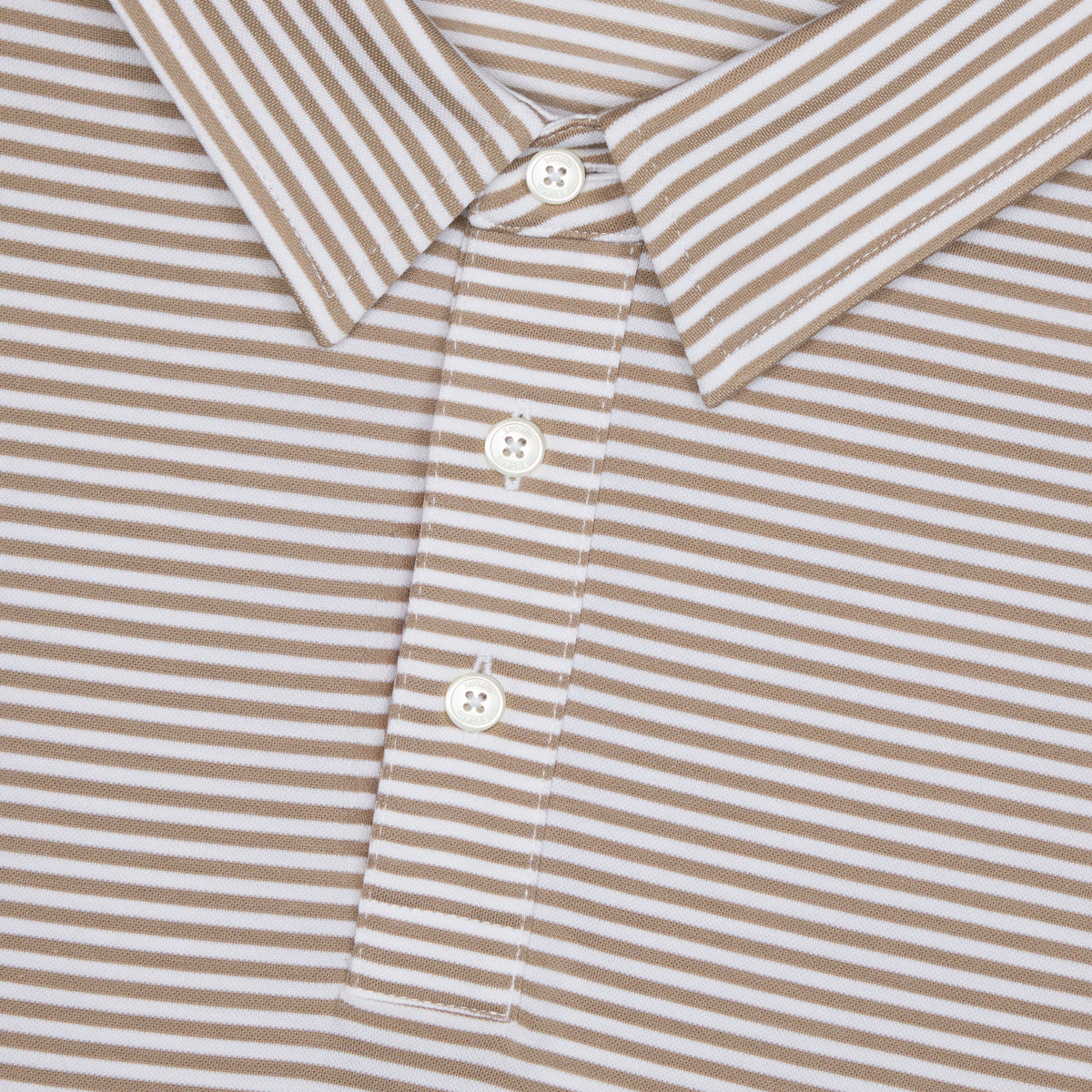 G/FORE Signature - ALL PLAY STRIPE STRETCH KNIT POLO