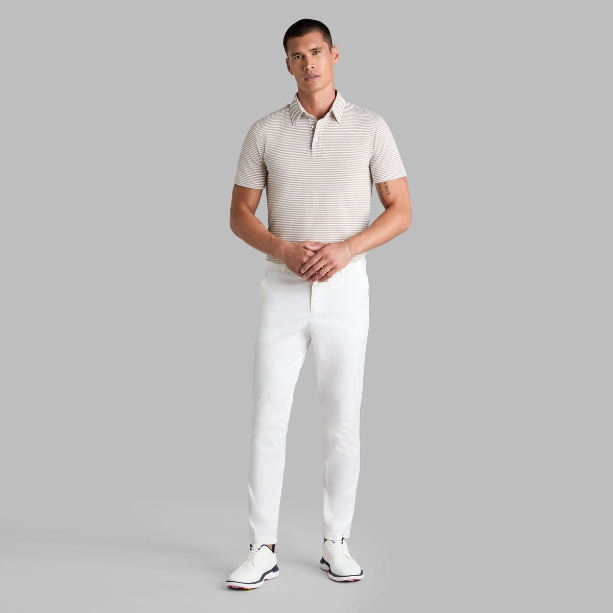 G/FORE Signature - ALL PLAY STRIPE STRETCH KNIT POLO