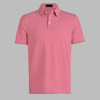 G/FORE Trusted - ALL PLAY STRIPE STRETCH KNIT POLO