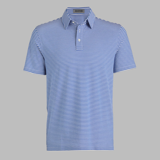 G/FORE Smart Buy - ALL PLAY STRIPE STRETCH KNIT POLO