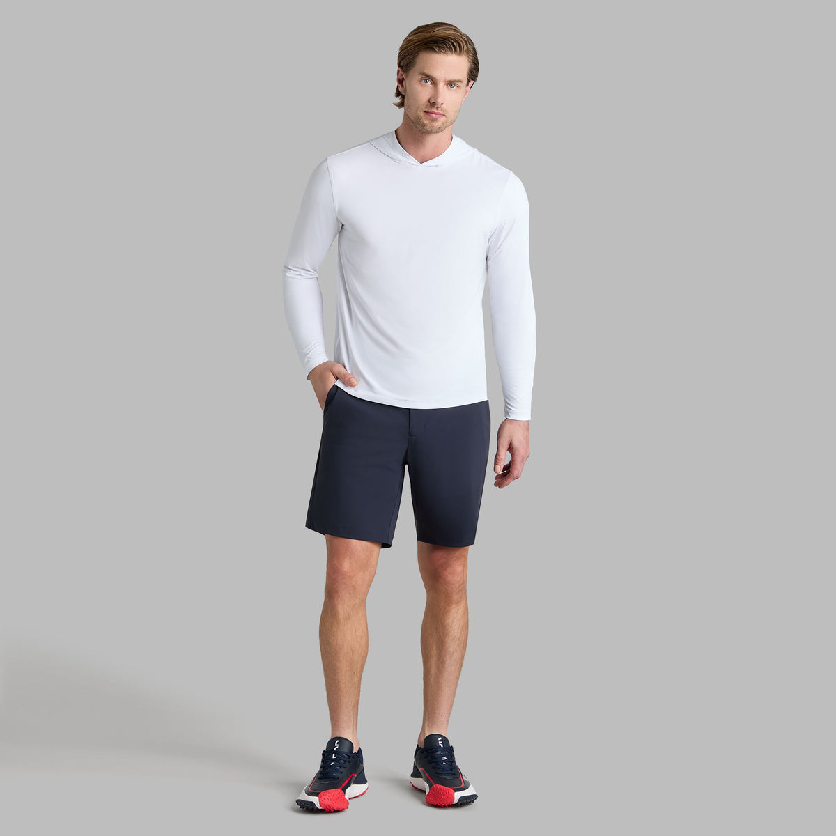 G/FORE Recommended - MÉLANGE ICE NYLON HOODIE |PULLOVERS & QUARTER-ZIPS |G/FORE