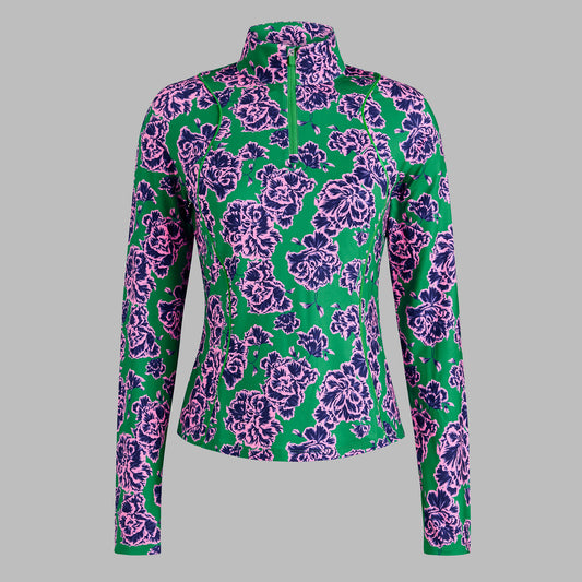 G/FORE Quality - STAMPED FLORAL TECH JERSEY PULLOVER