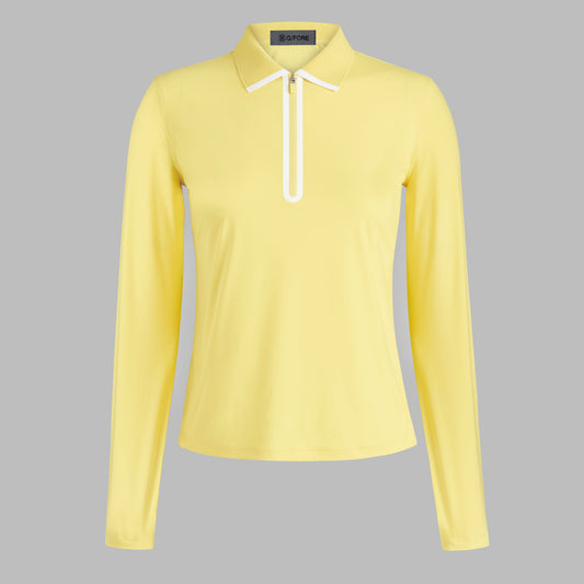 G/FORE Sale - SILKY TECH NYLON LONG SLEEVE 1/4 ZIP POLO