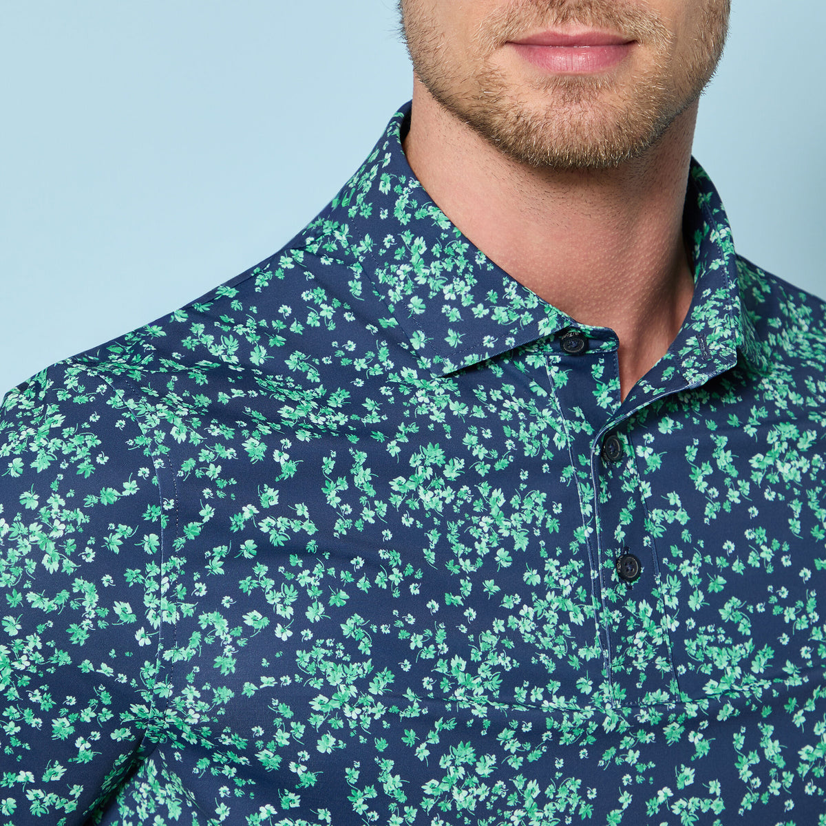 G/FORE Everyday - SCATTERED DITZY TECH JERSEY POLO