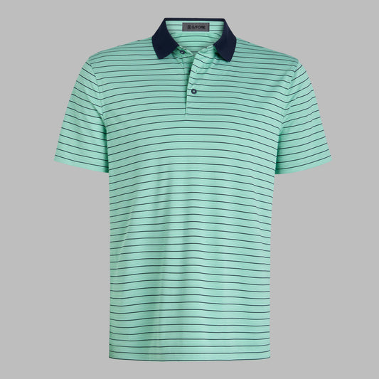 G/FORE Everyday - HERRINGBONE STRIPE TECH JERSEY POLO