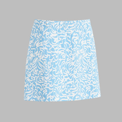 G/FORE Premium - SCRIBBLE PERFORMANCE TWILL A-LINE SKORT