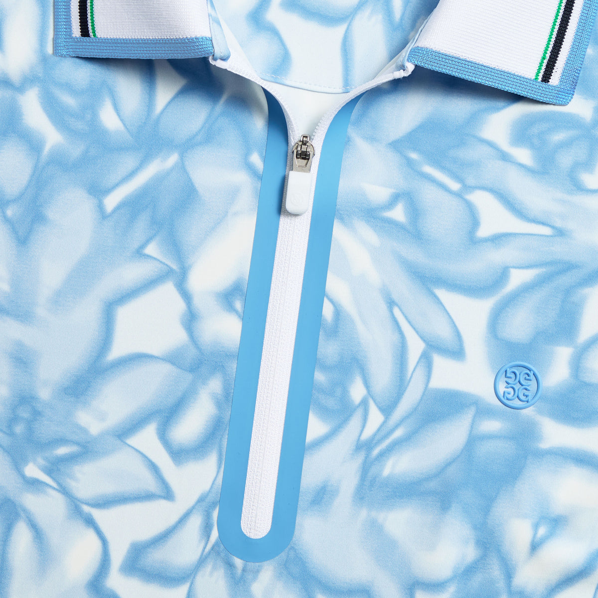 G/FORE Recommended - TRIPPY FLORAL SILKY TECH NYLON SLEEVELESS POLO