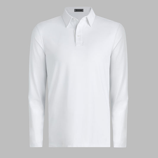 G/FORE Top Pick - MÉLANGE ICE NYLON LONG SLEEVE POLO