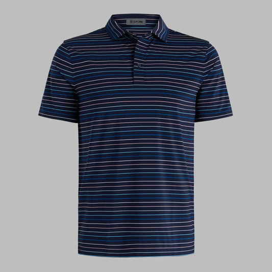 G/FORE Featured - MULTI STRIPE TECH JERSEY POLO