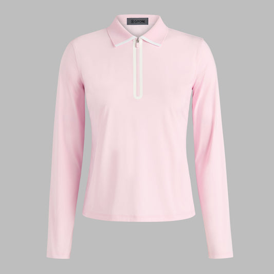 G/FORE Trusted - SILKY TECH NYLON LONG SLEEVE 1/4 ZIP POLO