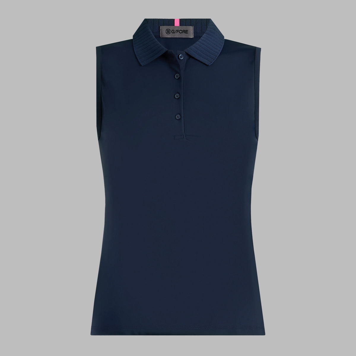 G/FORE Customer Favorite - PLEATED COLLAR SILKY TECH NYLON SLEEVELESS POLO