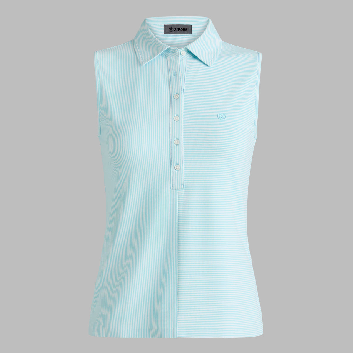 G/FORE Best Price - FEEDER STRIPE TECH PIQUÉ SLEEVELESS POLO