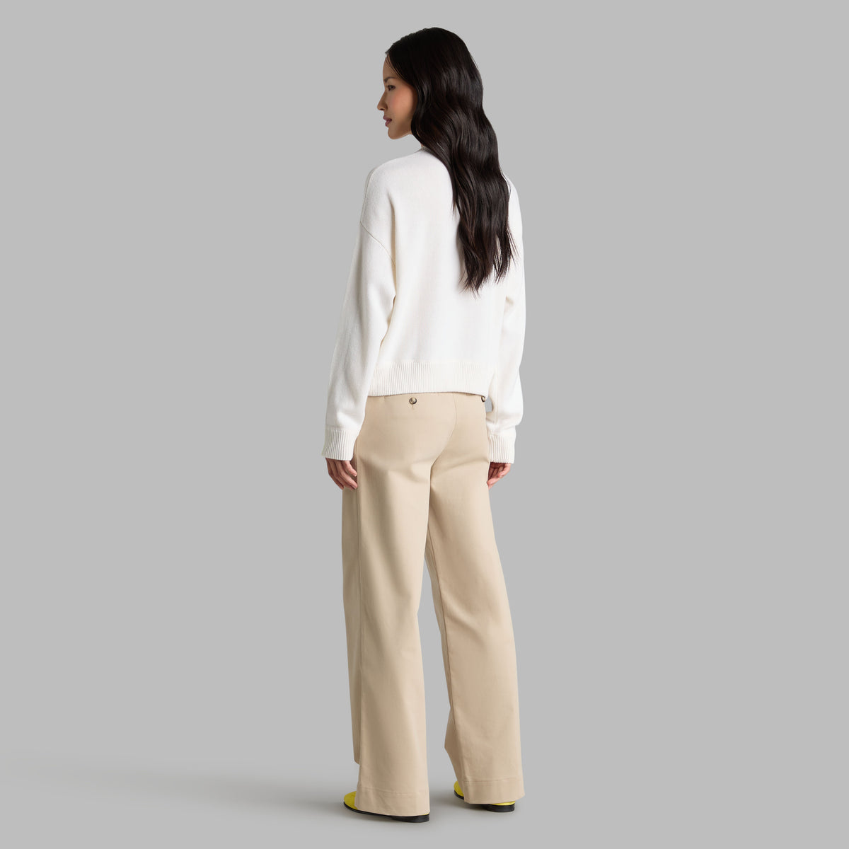 G/FORE Trusted - TIPPED CASHMERE CREWNECK SWEATER