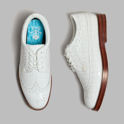 G/FORE Best Seller - LTD RELEASE GALLIVANTER CROC-EMBOSSED LEATHER LUXE SOLE GOLF SHOE