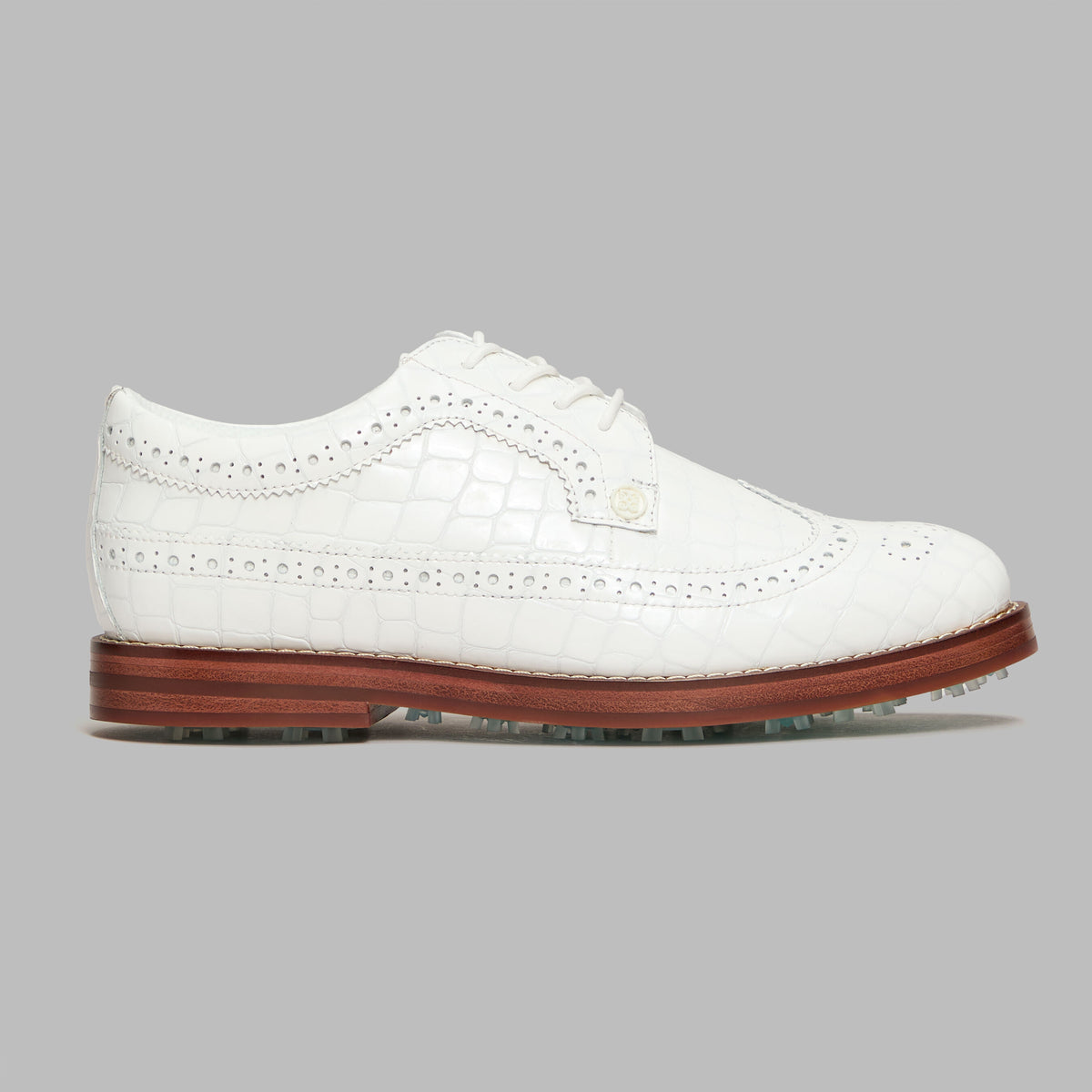 G/FORE Best Seller - LTD RELEASE GALLIVANTER CROC-EMBOSSED LEATHER LUXE SOLE GOLF SHOE