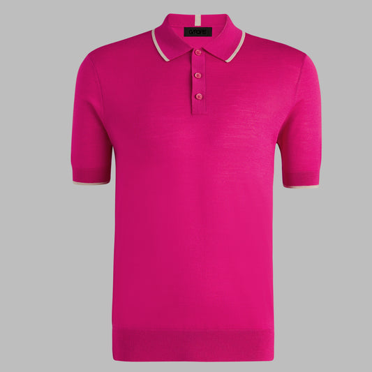 G/FORE Signature - LTD RELEASE MERINO WOOL KNIT SWEATER POLO