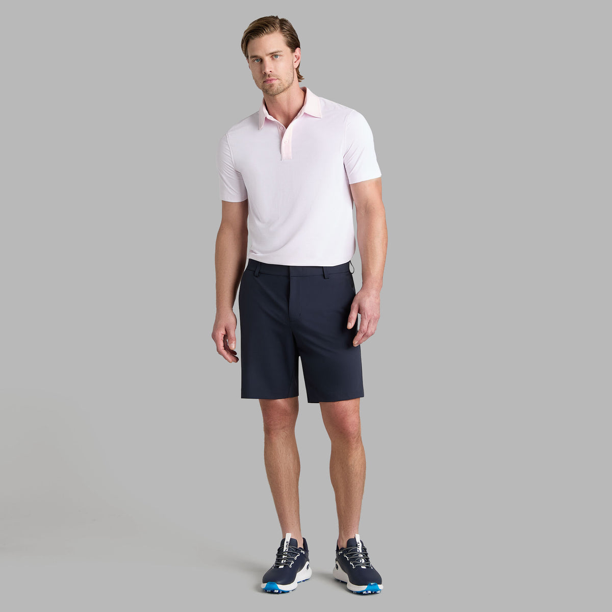 G/FORE Premium - FEEDER STRIPE FINE TECH JERSEY POLO