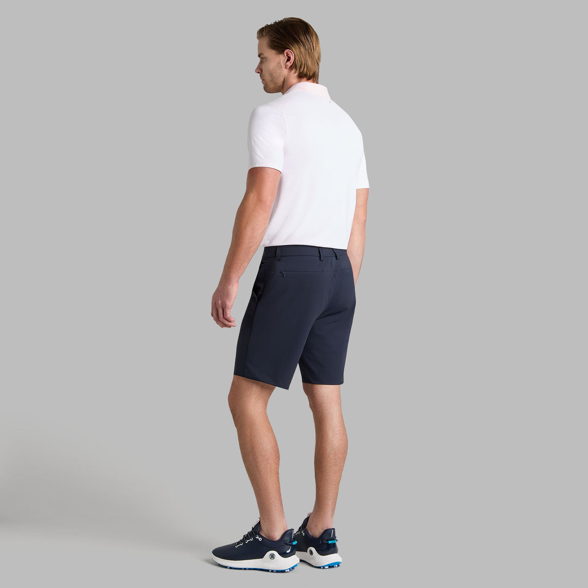 G/FORE Premium - FEEDER STRIPE FINE TECH JERSEY POLO