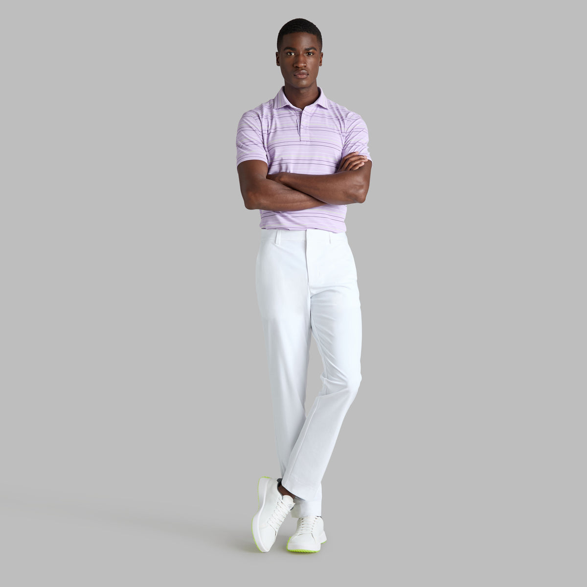 G/FORE Great Value - MULTI STRIPE TECH PIQUÉ PERFORMANCE POLO