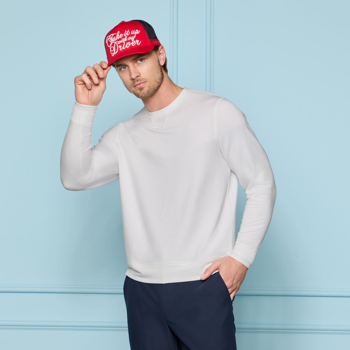 G/FORE Trending - ALL PLAY TERRY CREWNECK