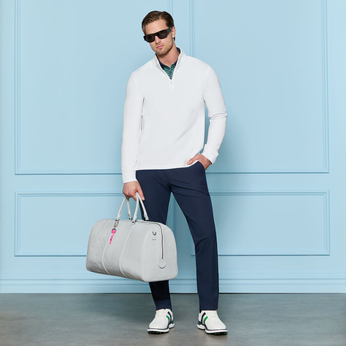G/FORE Classic - WAFFLE KNIT QUARTER ZIP