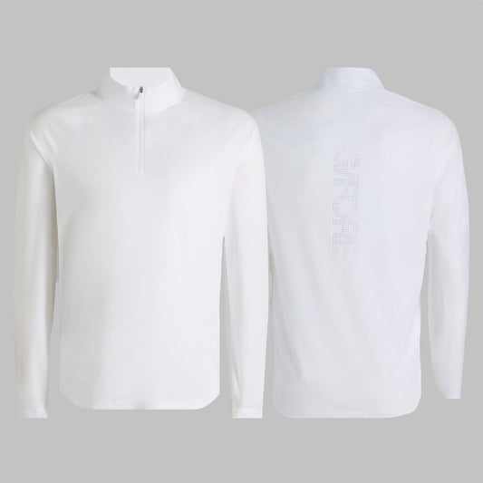 G/FORE Everyday - TECH MÉLANGE RAGLAN QUARTER ZIP PULLOVER