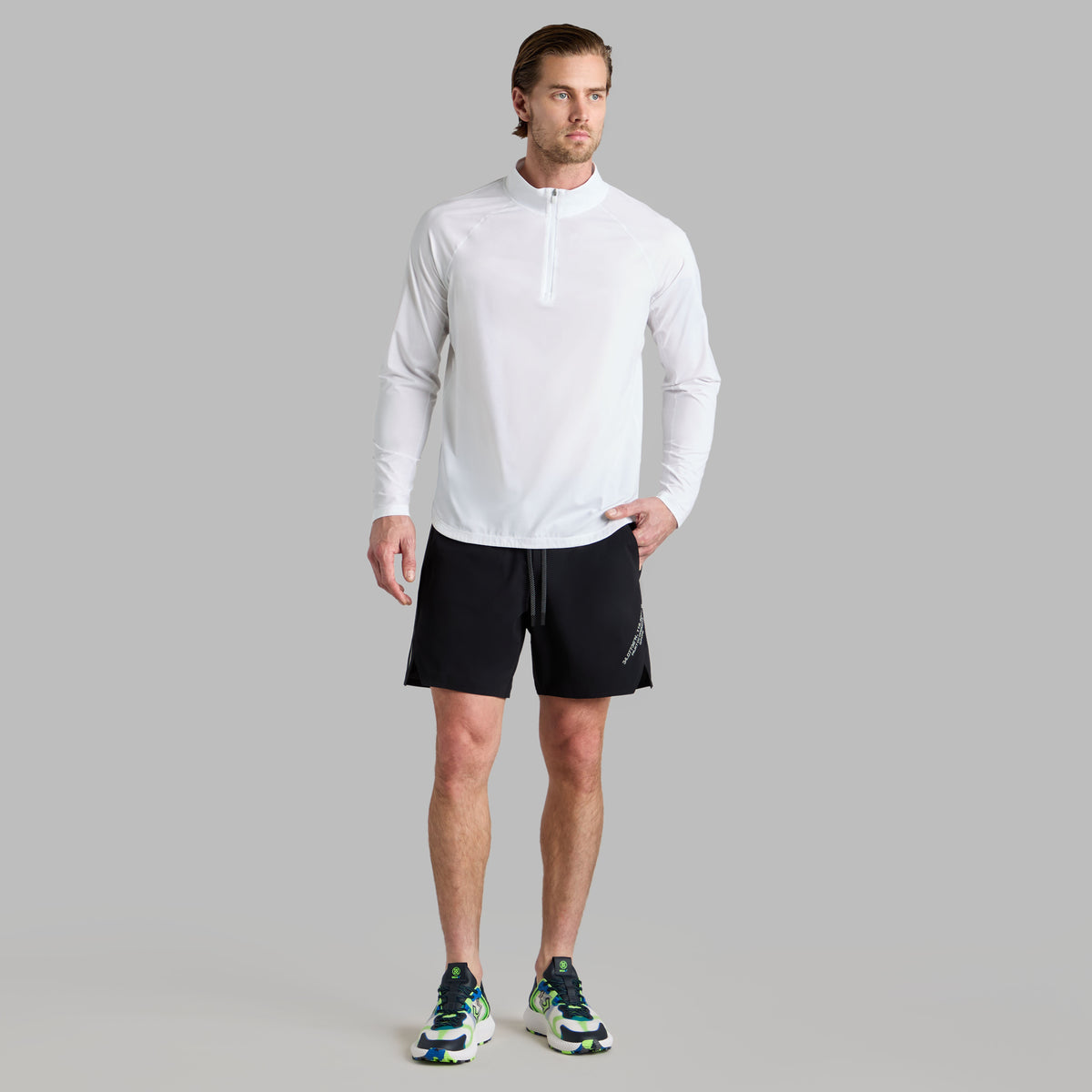 G/FORE Everyday - TECH MÉLANGE RAGLAN QUARTER ZIP PULLOVER