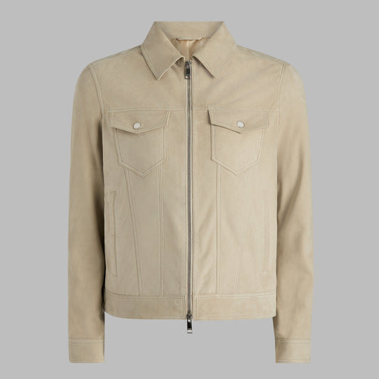 G/FORE Signature - SUEDE TRUCKER JACKET
