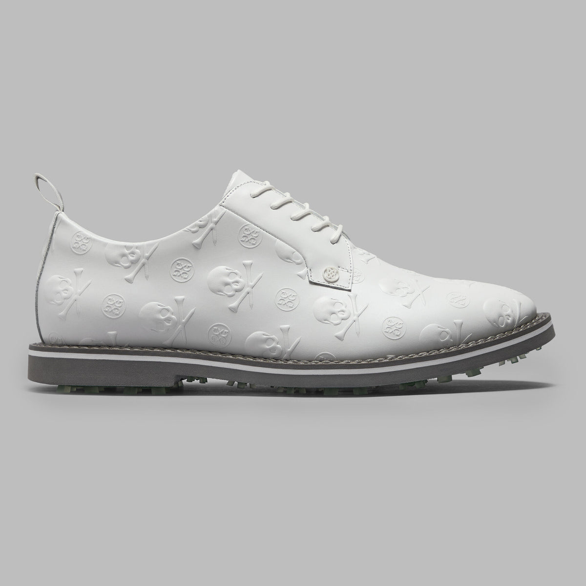 G/FORE Latest - GALLIVANTER EMBOSSED SKULL & TEES LEATHER GOLF SHOE