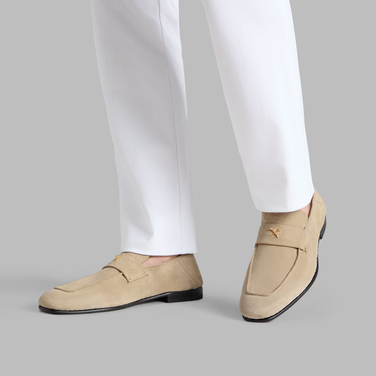 G/FORE Best Price - METAL TEES SUEDE FLEX LOAFER