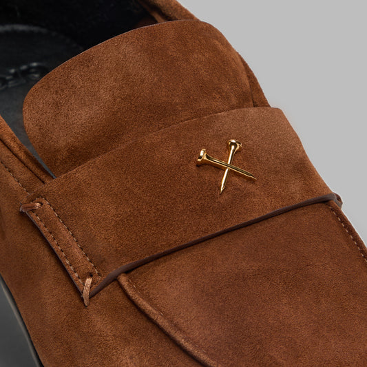 G/FORE Top Pick - METAL TEES SUEDE FLEX LOAFER