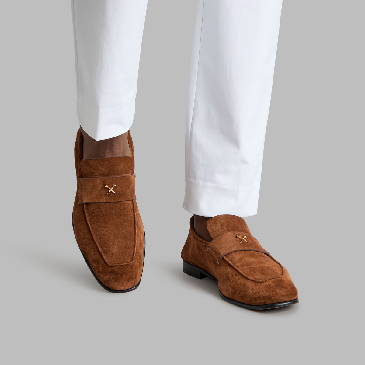 G/FORE Top Pick - METAL TEES SUEDE FLEX LOAFER