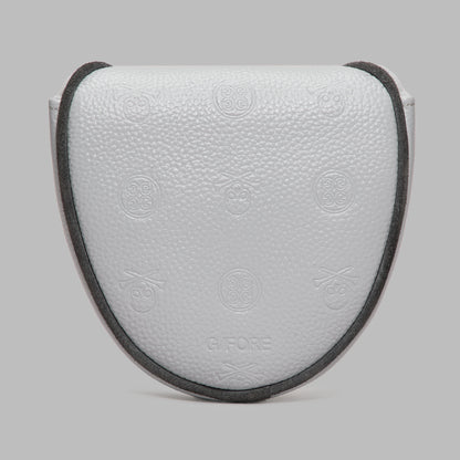 G/FORE Sale - EMBOSSED SKULL & TEES LEATHER MALLET HEADCOVER