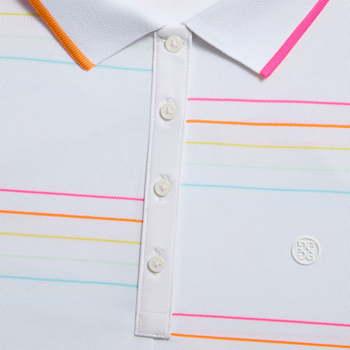 G/FORE Exclusive - OFFSET STRIPE TECH PIQUÉ SLEEVELESS POLO