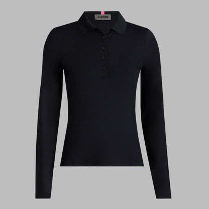 G/FORE Best Seller - RIBBED TECH NYLON LONG SLEEVE POLO