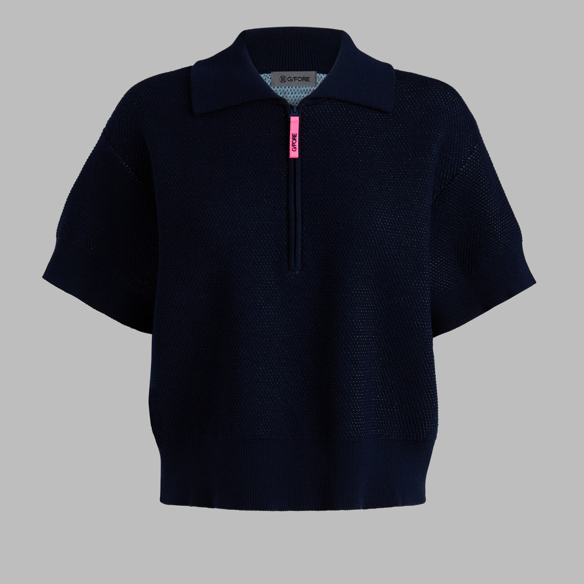 G/FORE Best Price - 1/4 ZIP SHORT SLEEVE SWEATER POLO
