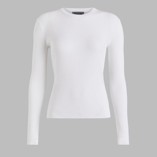G/FORE Trending - COTTON BLEND RIB KNIT FITTED TOP