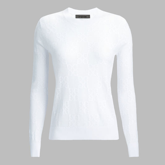 G/FORE Latest - POINTELLE G CREWNECK SWEATER