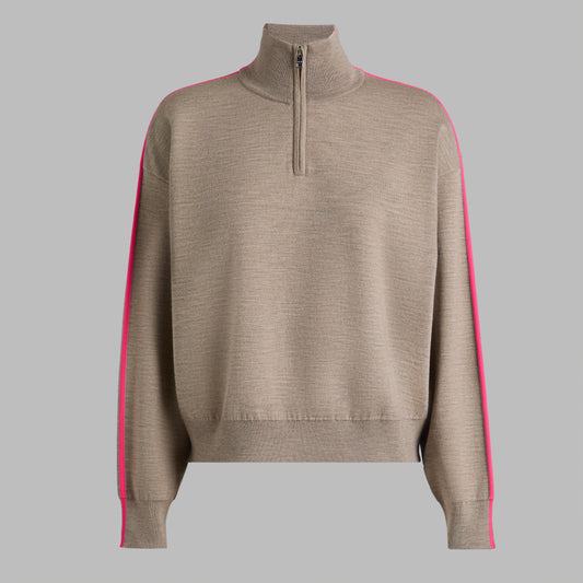 G/FORE Smart Buy - MERINO WOOL COTTON PLAITED 1/4 ZIP SWEATER
