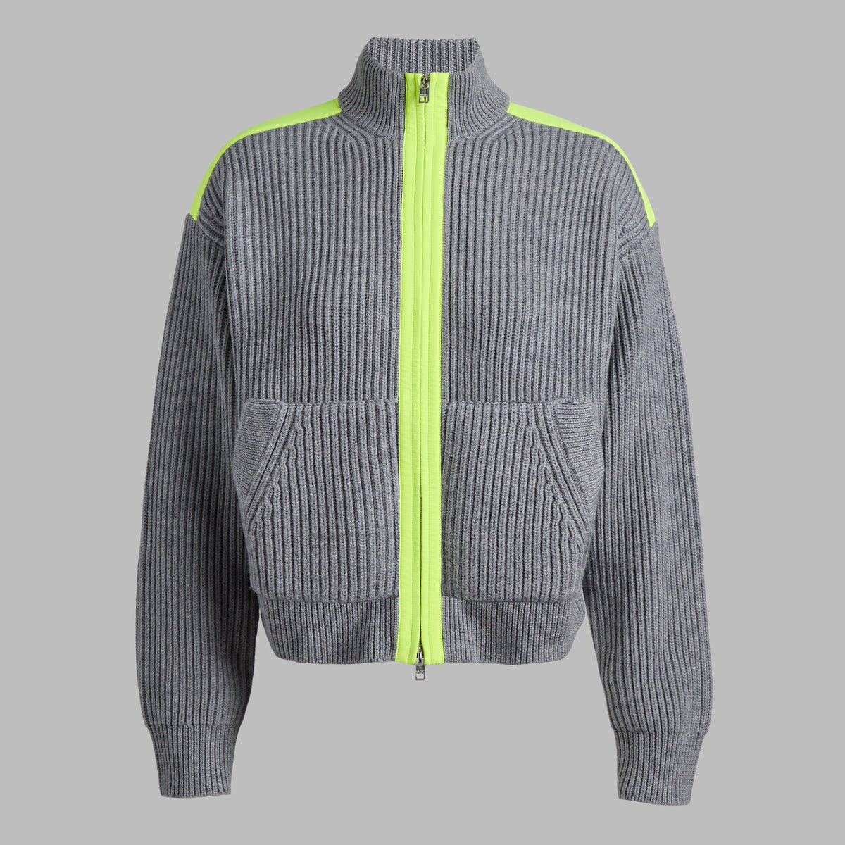 G/FORE Premium - FUNNEL NECK MERINO WOOL SWEATER JACKET