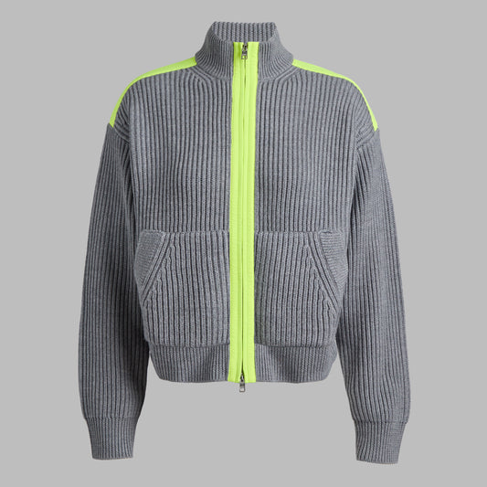 G/FORE Premium - FUNNEL NECK MERINO WOOL SWEATER JACKET