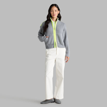 G/FORE Premium - FUNNEL NECK MERINO WOOL SWEATER JACKET