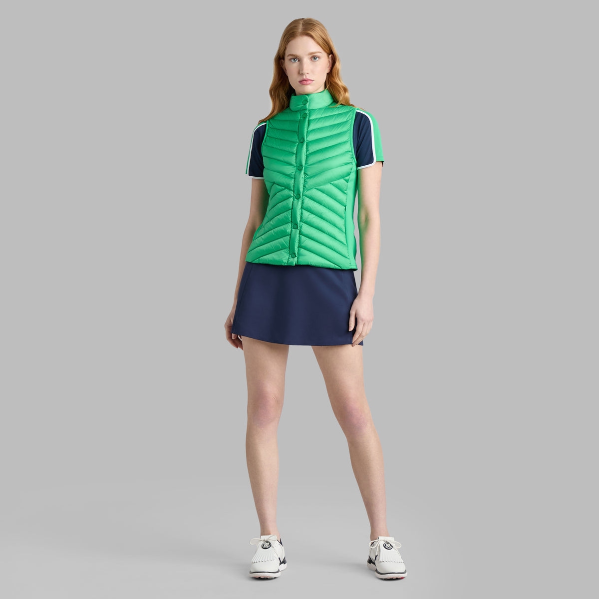 G/FORE New - V-DOWN QUILTED STRETCH TECH INTERLOCK VEST