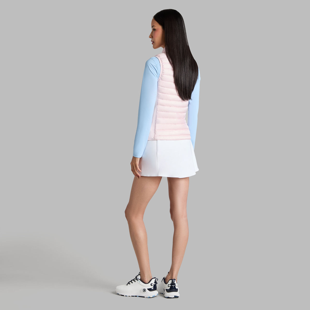 G/FORE Recommended - V-DOWN QUILTED STRETCH TECH INTERLOCK VEST