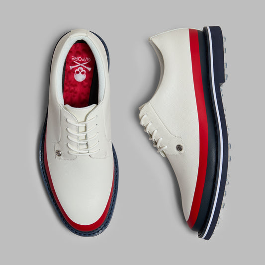 G/FORE Best Seller - GALLIVANTER TUXEDO STRIPE LEATHER GOLF SHOE